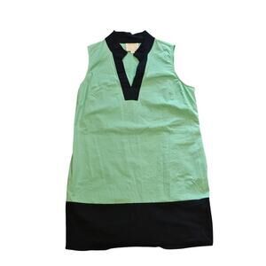 STS sail to Sable colorblock mini shift dress Teal navy womens XL coastal